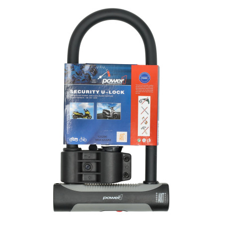 U-lock Power1 art 4-stars + type kynite 180x320mm fatbike, moped, scooter