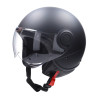 helm CAB demi-jet E-06 keur comfort S zwart mat/zwart