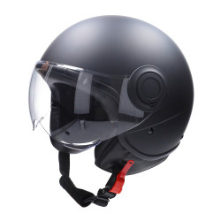 helmet CAB demi-jet E-06 label inside black (nw E-mark) L black matte/black