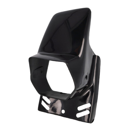 koplampspoiler vierkant gilera zwart citta, puch maxi