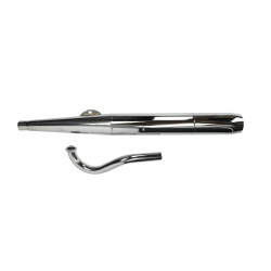 uitlaat jamarcol 6.3 met bocht (made in EU) chroom puch, puch maxi