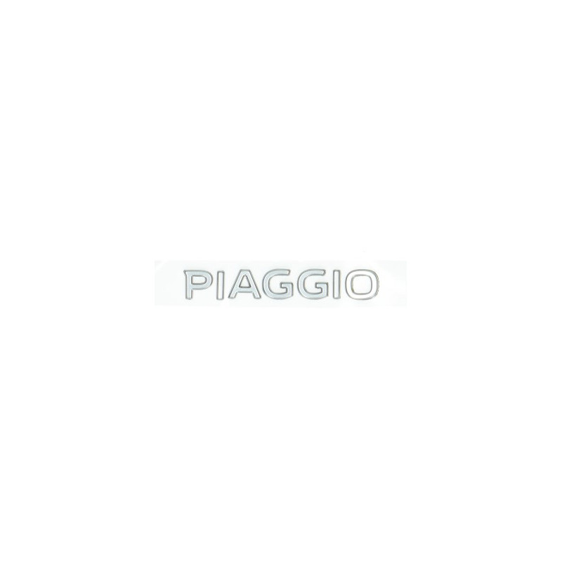 emblem Piaggio original word [piaggio] rear cover 3D black/chrome zip 4t 2h002014