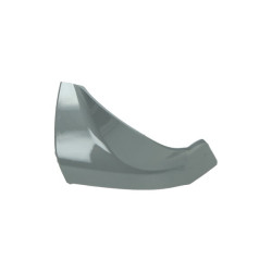 cover cap Piaggio original duo footrest nardo left grey lucido 715/C sprint 4t (euro4) 1b001011000ht