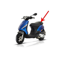 buddyseat Piaggio origineel compleet euro-4/5 zwart zip 4t cm009606