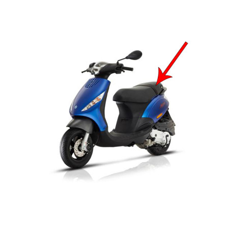 buddyseat Piaggio origineel compleet euro-4/5 zwart zip 4t cm009606