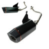 exhaust Bullet euro-2 Bullet Racing black/carbon zip 4t, zip2000