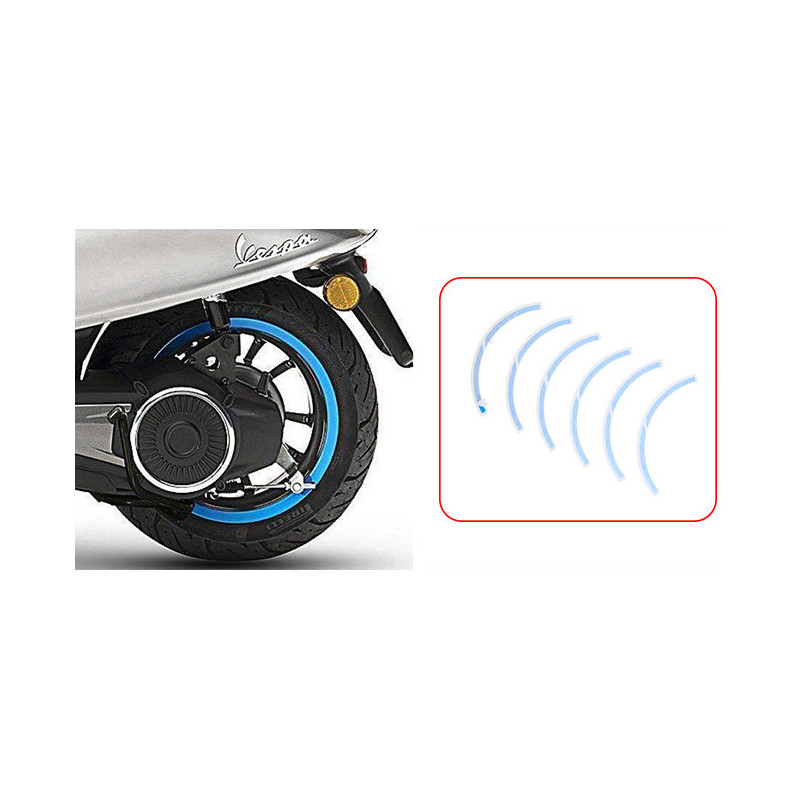 stickerset Piaggio origineel achterwiel wielbies blauw elettrica, primavera, sprint 2h002850000a1