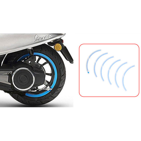 stickerset Piaggio origineel achterwiel wielbies blauw elettrica, primavera, sprint 2h002850000a1