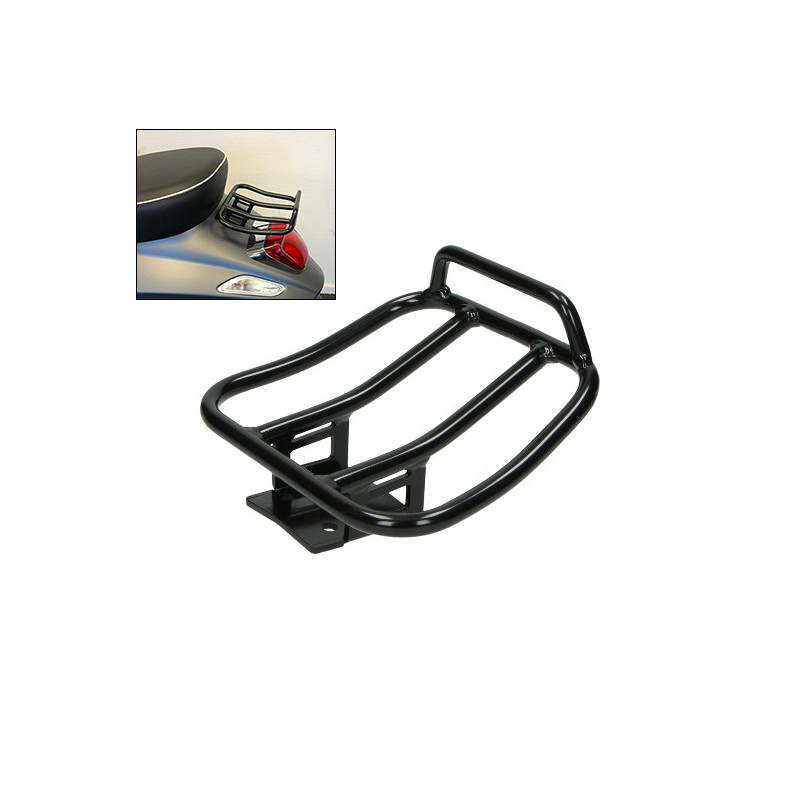 rear carrier Regia sport (made in EU) EVO black high solid vespa, Primavera, sprint