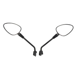 mirror set DMP long right screw thread m8 black gloss sprint, zip