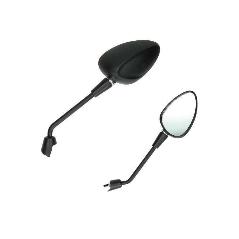 spiegelset DMP lang m8 zwart mat vespa, sprint
