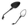mirror set DMP long right screw thread m8 black matt vespa, sprint
