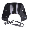 windshield Regia with mounting set low (Made in EU) black gloss sprint