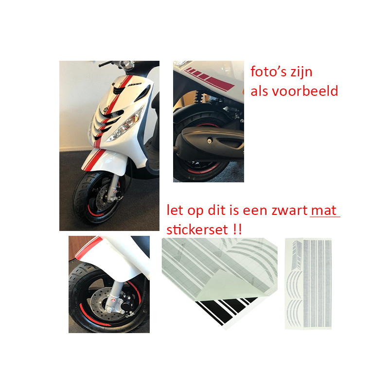 sticker set sport euro-2/4/5 AMG 14-piece black matt 14-parts zip2000