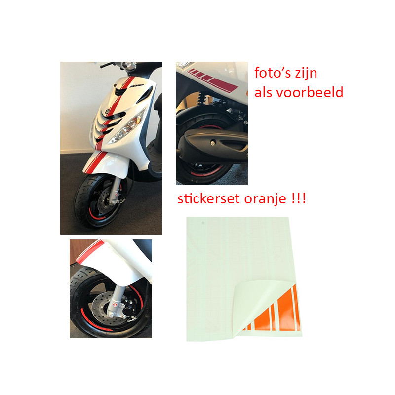 stickerset sport euro-2/4/5 AMG oranje 14-delig zip2000