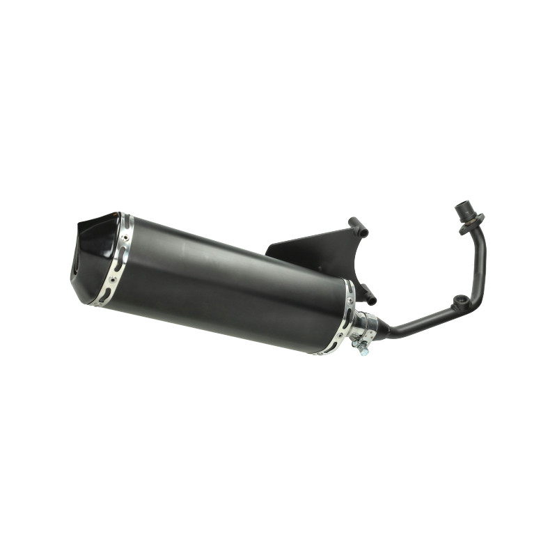 uitlaat jamarcol euro-4 (model Akrapovic) zwart/zwart zip 4t 3v