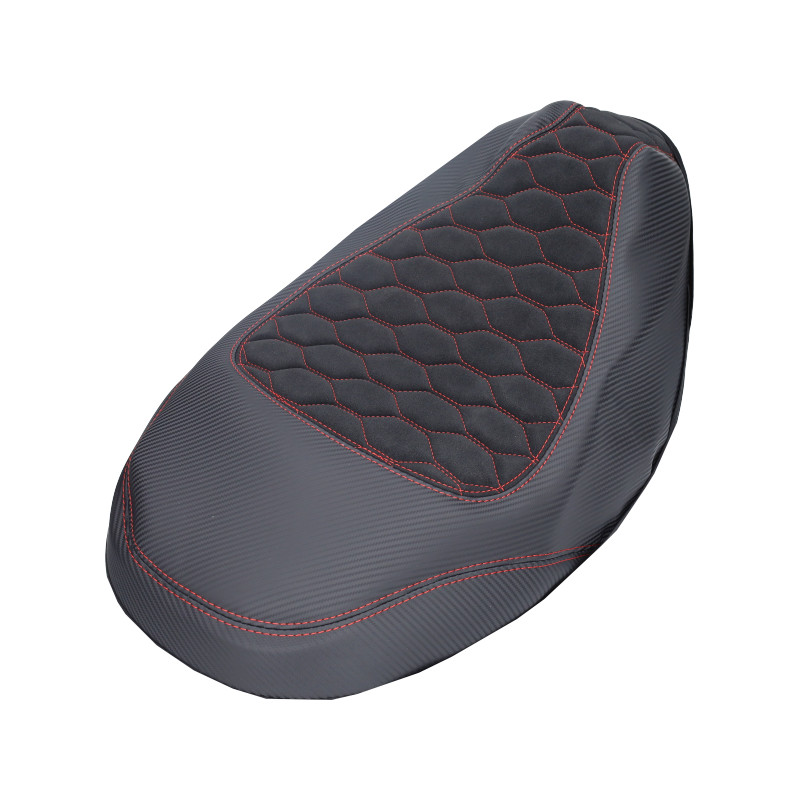 buddydek Regia alcantara Piaggo designo zwart/rood zip2000