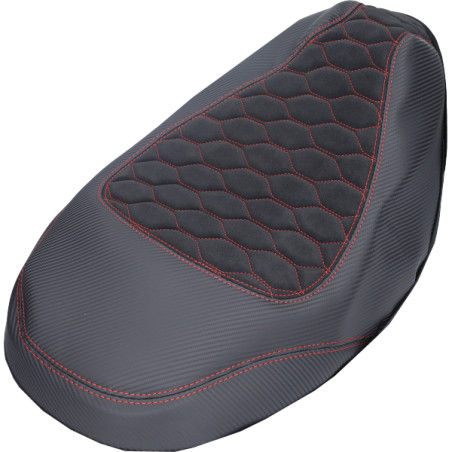 buddydek Regia alcantara Piaggo designo zwart/rood zip2000