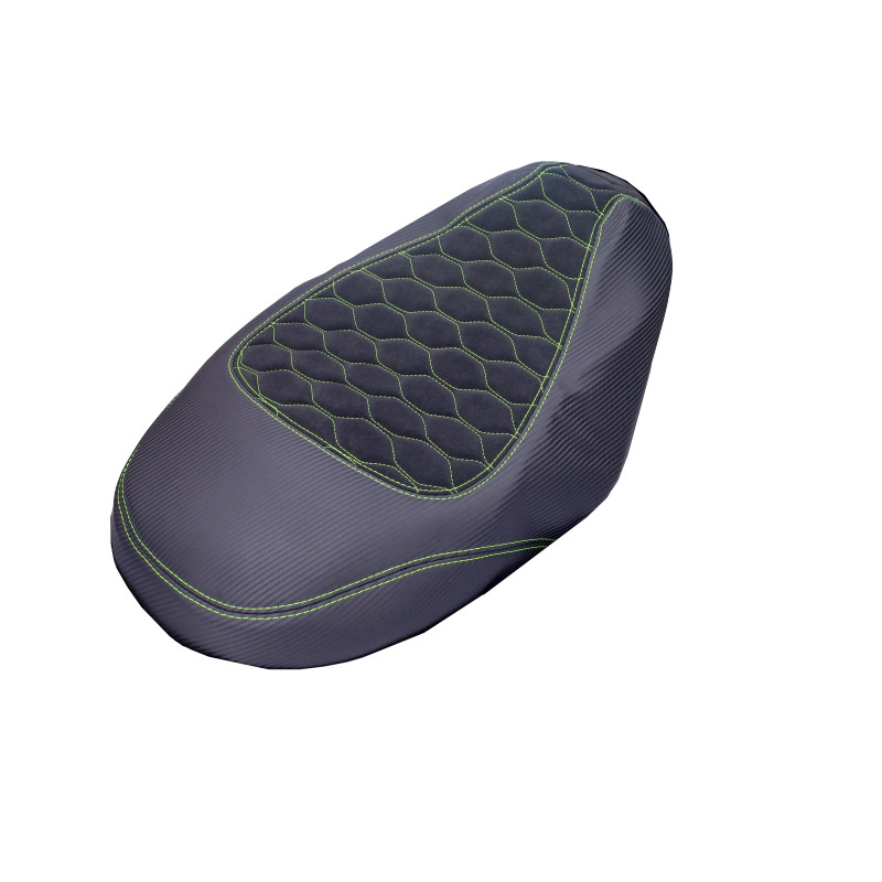 buddydek Regia alcantara Piaggio designo zwart/geel zip2000