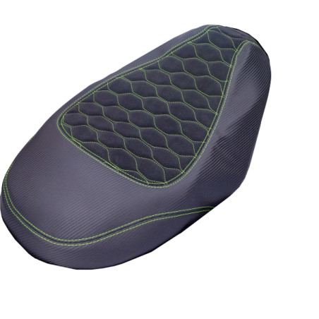 buddydek Regia alcantara Piaggio designo zwart/geel zip2000