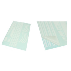 sticker set sport euro-2/4/5 AMG white matt 16-parts Primavera, sprint