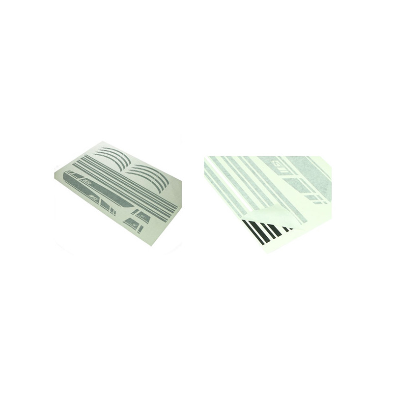 stickerset sport euro-2/4/5 AMG zwart mat 16-delig primavera, sprint