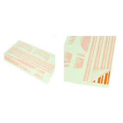stickerset sport euro-2/4/5 AMG oranje 16-delig primavera, sprint