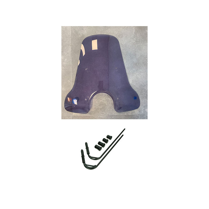 windshield Regia with mounting set high (made in EU) smoke vespa, gts 250cc, gts all models, gts super 300cc