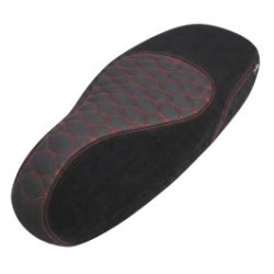 buddydek Regia alcantara Vespa designo zwart/rood primavera, sprint