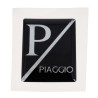 sticker logo voorscherm zwart lx, piaggio, primavera, sprint