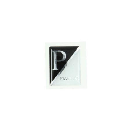 sticker logo front cover black/white 3d lx, piaggio, Primavera, sprint