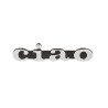 clip-on logo side cover chrome vespa, ciao