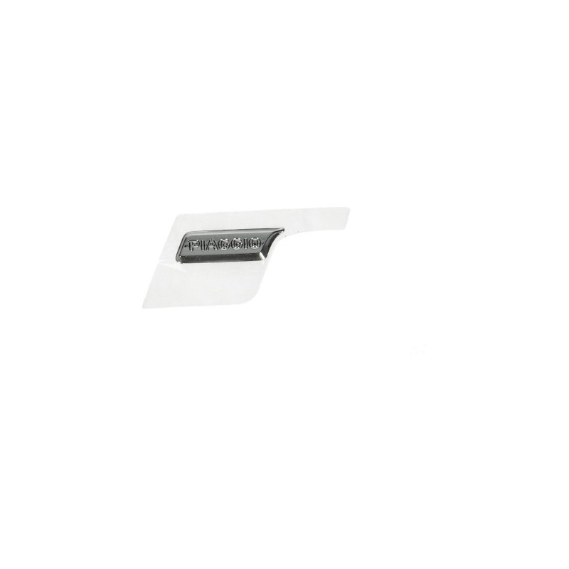 embleem Piaggio origineel woord [piaggio] zijscherm chroom fly new 2012 1b000244