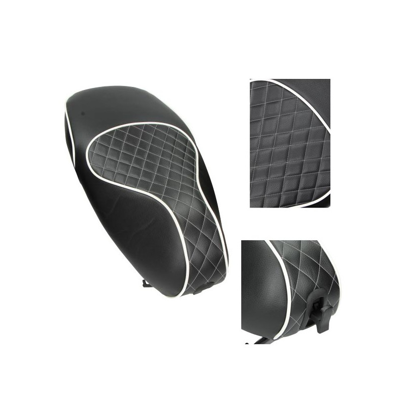 seat cover Regia (made in EU) chesterfield black with white lining Primavera, sprint