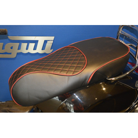 seat cover Regia (made in EU) chesterfield black with red lining Primavera, sprint