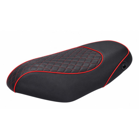 buddydek Regia Piaggio chesterfield zwart met rode bies zip2006 4t