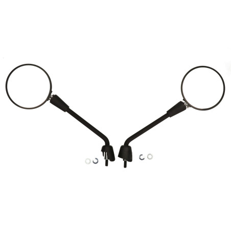 mirror set long model original E-mark black matt gts all models, Primavera
