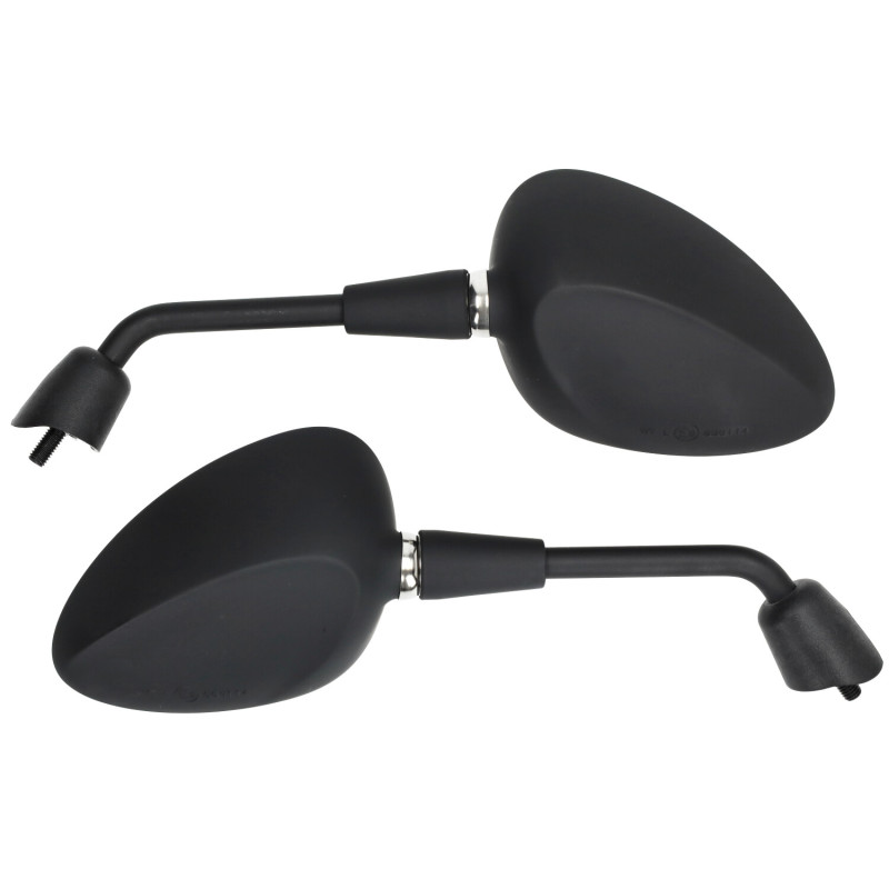 mirror set short model original E-mark m8 black matt vespa, sprint