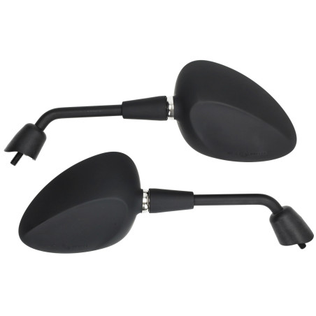 mirror set short model original E-mark m8 black matt vespa, sprint