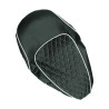 buddydek Regia Chesterfield zwart met witte bies vespa lx