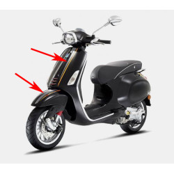 stickerset Piaggio origineel sport vespa antraciet/oranje primavera, sprint 606078m0002 op op