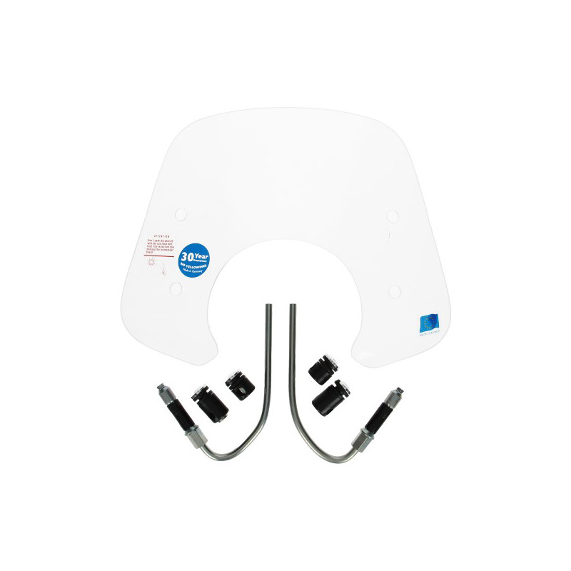 windshield Regia with mounting set model original (made in EU) low clear Primavera