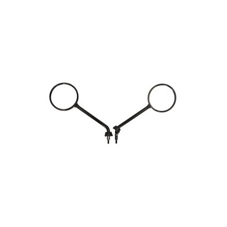 mirror set long model original E-mark black gloss gts all models, lx