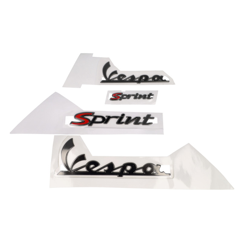 emblem set vespa smoke 4-parts sprint 50/125/150