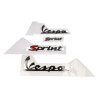 emblem set vespa smoke 4-parts sprint 50/125/150