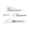 emblem set vespa vespa chrome 4-parts sprint