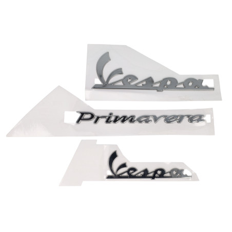 embleemset vespa vespa chroom 3-delig primavera
