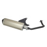 uitlaat jamarcol ovaal euro-2 (model Akrapovic) alu/zwart sco piaggio 4t-2v, zip 4t