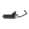 uitlaat jamarcol ovaal euro-2 (model Akrapovic) zwart/zwart lx 4t-2v, zip 4t 2v