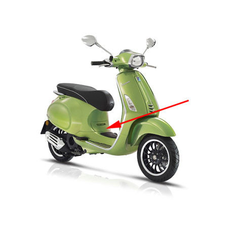 valve Piaggio original body cover green metallic 341/a sprint 67361900vu op op